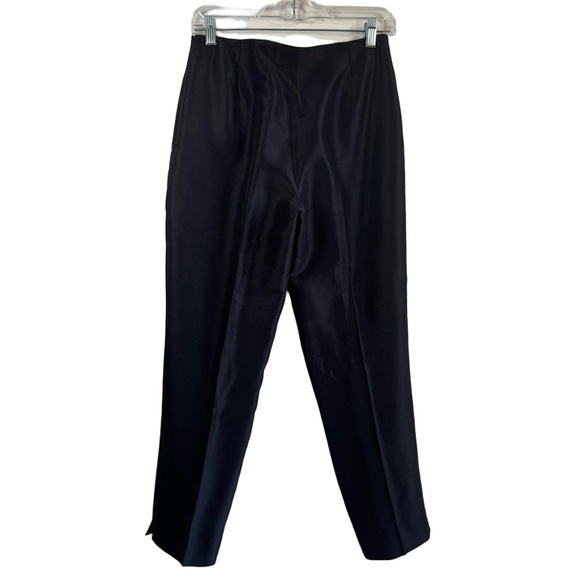 RALPH LAUREN *VINTAGE* High-Rise Raw Silk Pants - Picture 12 of 14